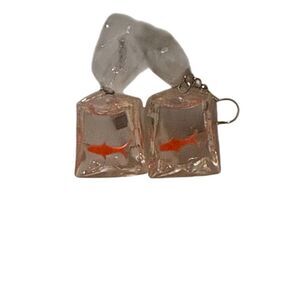 Goldfish in a Bag Earrings